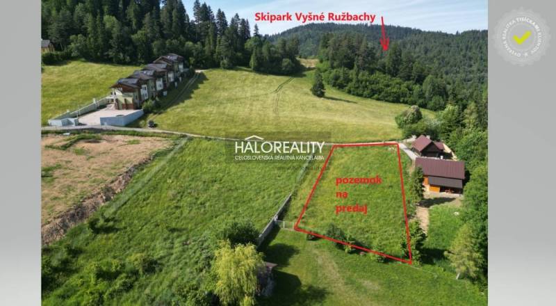 Freizeitgrundstücke in Vyšné Ružbachy mit Blick auf die Natur, in der Nähe des Skigebiets Vyšné Ružbachy.