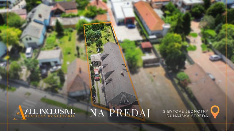 Einfamilienhaus in der Gyula Szabó Straße in Dunajská Streda mit zwei Wohneinheiten zu verkaufen.