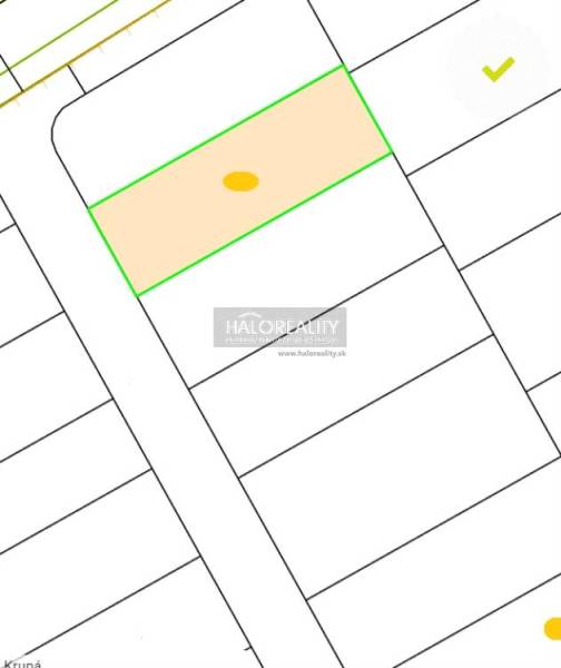 Baugrundstück in Horná Krupá im Angebot von Haloreality, geeignet für den Bau eines Hauses.