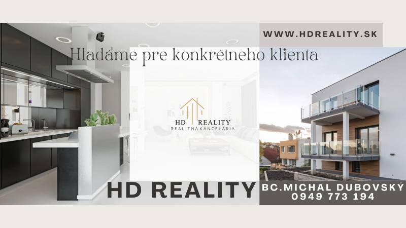 Im Einfamilienhaus eine moderne Küche und in Šamorín ein zweistöckiges Haus mit Balkon.