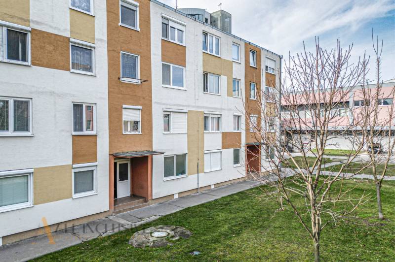 Wohnhaus in der Zornička-Straße in Galanta mit Bäumen und grünem Rasen.