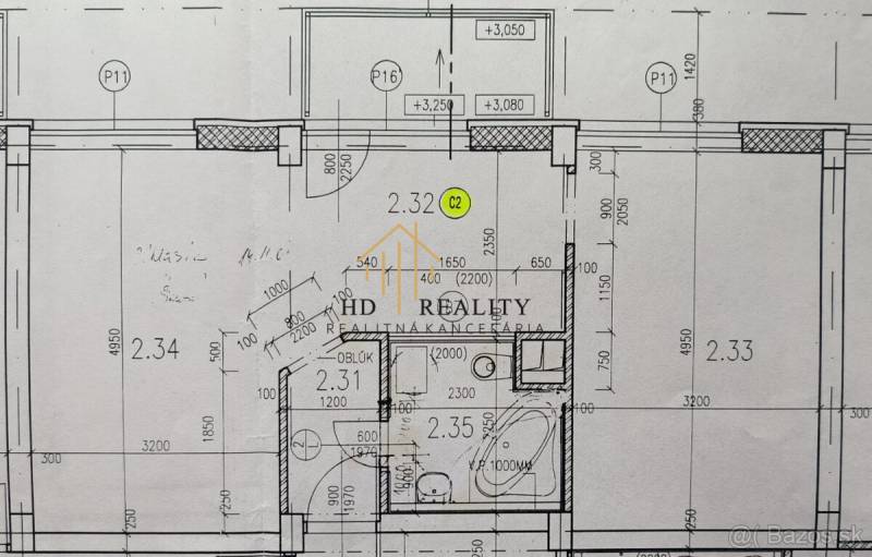 Grundriss einer 2-Zimmer-Wohnung mit Details der Zimmer und Anordnung der Räume.