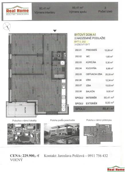 Grundriss einer 3-Zimmer-Wohnung mit Eingangshalle, Wohnzimmer, Badezimmer und Balkon.
