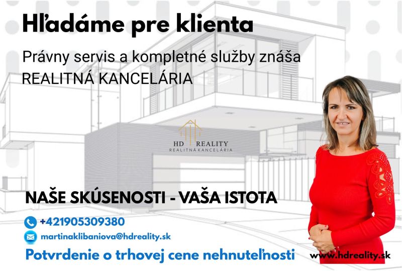 Inzerat der Immobilienagentur, die Rechtsdienstleistungen und eine Schätzung des Marktwerts anbietet.