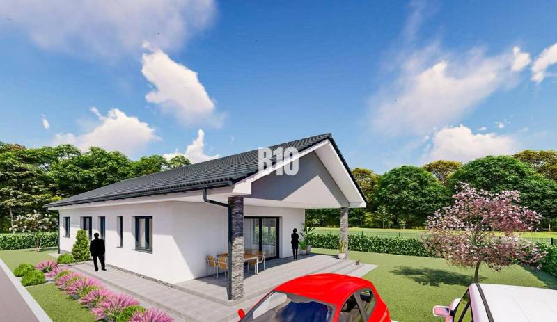 Modernes Einfamilienhaus mit Garage, Garten und Terrasse bei Čeľadice, Grundstücke - Wohnen.