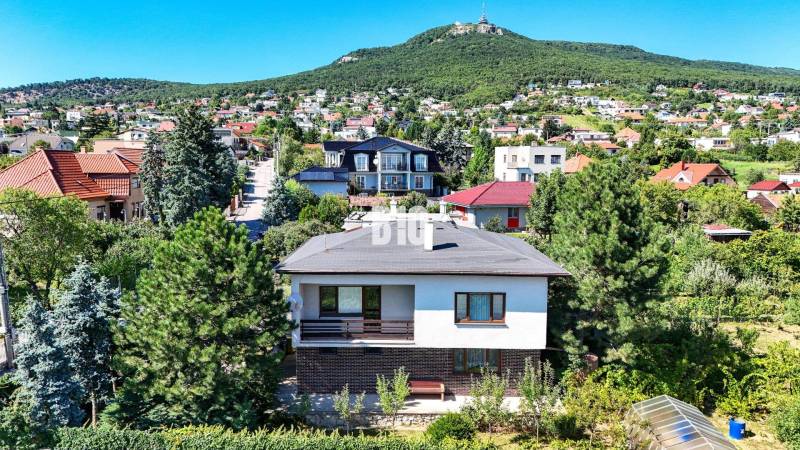 Ein Einfamilienhaus in der Kamenna-Straße in Nitra, umgeben von Grünflächen und weiteren Häusern.