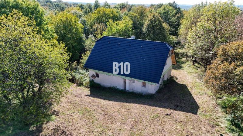 Die Hütte in Lackovo, umgeben von Wald, bietet einen ruhigen Zufluchtsort in der Natur.