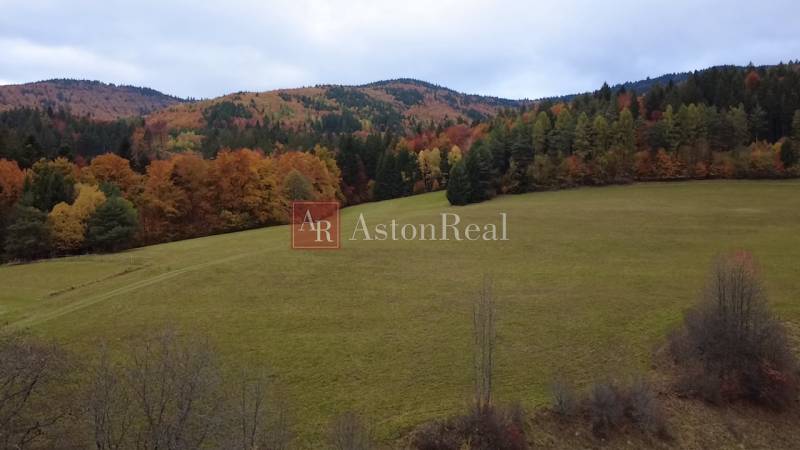 Jeseníker Erholungsgrundstücke in Lazy pod Makytou, Čertov, umgeben von Wäldern und Hügeln.