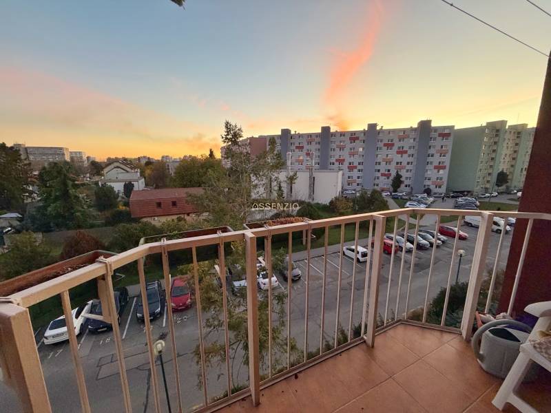 Blick vom Balkon in einer 3-Zimmer-Wohnung in der Estónska-Straße, Bratislava - Vrakuňa.