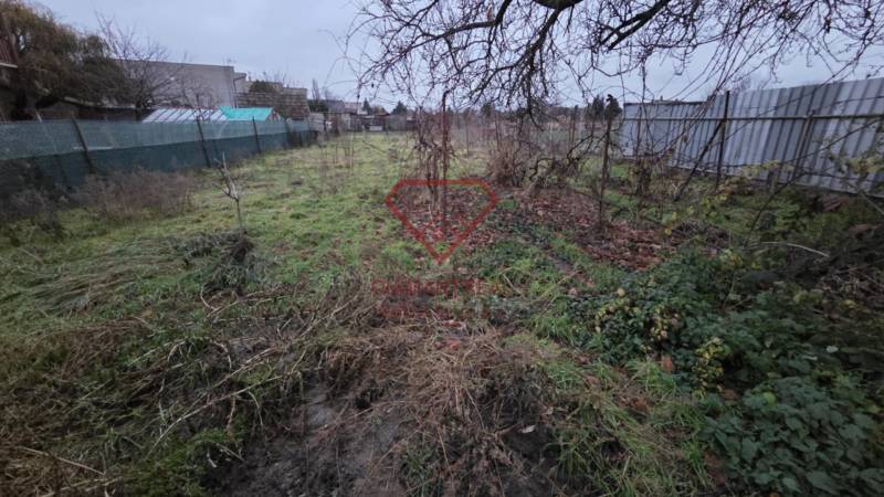 Der Garten im Einfamilienhaus in der Hauptstraße in Veľká Mača, mit Umzäunung und Natur.