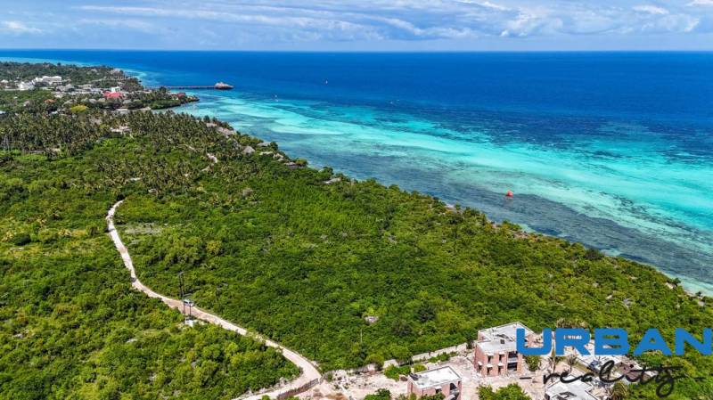 Blick auf Küstengrundstücke - Gewerbe in Kizimkazi mit Meerblick.