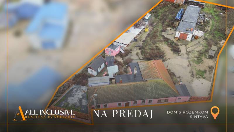 Zu verkaufen: Ein Einfamilienhaus mit älteren Gebäuden und Hof in Šintava.