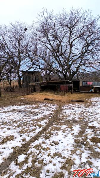 Ein schneebedecktes Grundstück zum Wohnen in Krásnohorské Podhradie, Mierová, mit großen Bäumen.