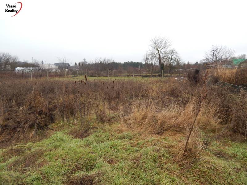 Ein Wiesengrundstück mit Sträuchern und Bäumen in Kravany nad Dunajom, ideal für ein Einfamilienhaus.