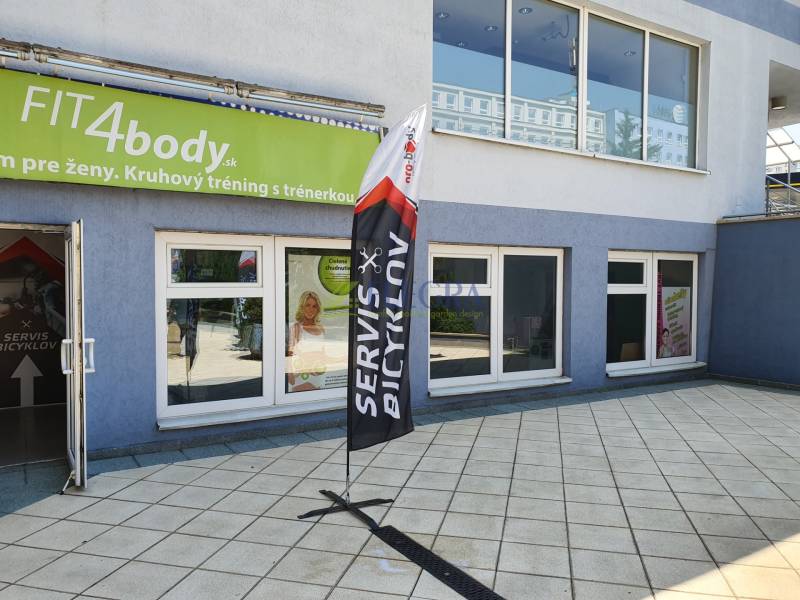 Fahrradservice und Fitnesscenter in der Letná-Straße in Košice - Stadtteil Sever.