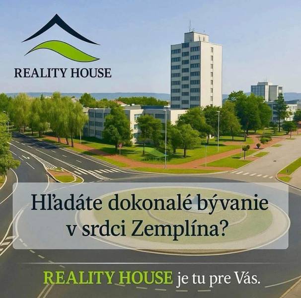 Kreisverkehr mit Gebäuden und Parkgrün in der Stadt Hnojné, Kategorie Grundstücke - Wohnen.