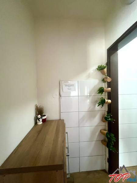 Holzmöbel in Gastronomiebereichen mit dekorativen Elementen an der Wand.