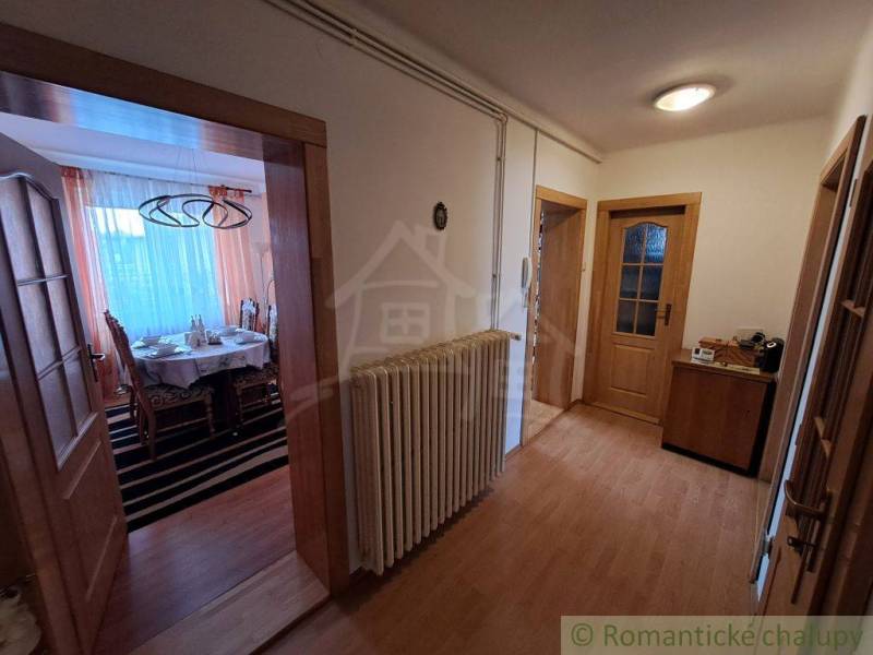 Flur mit Holzboden-Dekor in einem Einfamilienhaus, gemütliche Möbelanordnung.