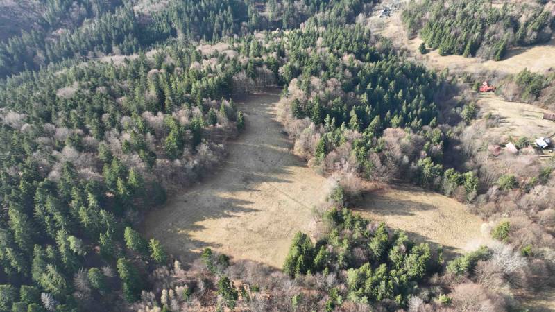 Landwirtschaftliche und forstwirtschaftliche Grundstücke in Lazy pod Makytou mit dichtem Wald und offenen Wiesen.