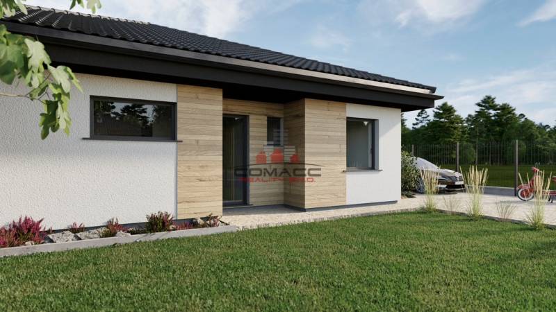 Ein Einfamilienhaus in der Kostolná-Straße in Drahovce mit moderner Fassade.