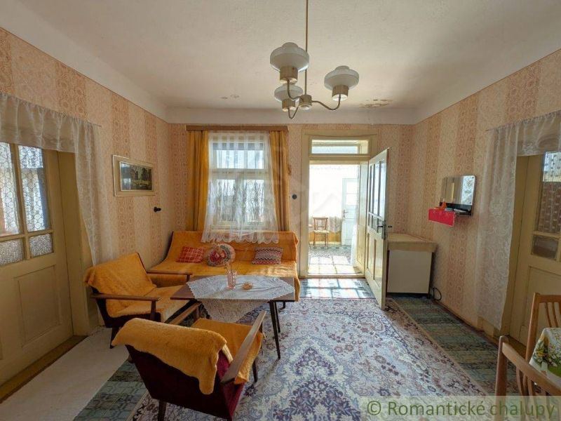 Ein Wohnzimmer in einem Einfamilienhaus mit hellen Möbeln und einem orientalischen Teppich.