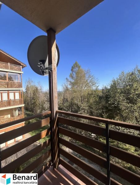 Blick vom Balkon einer 3-Zimmer-Wohnung in Stará Lesná in der Stará Lesná Straße.