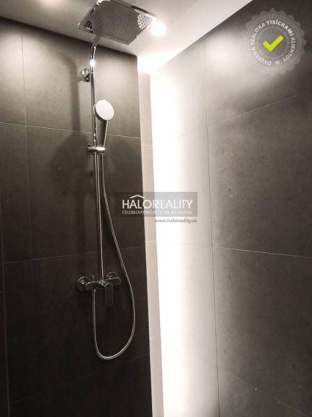 Badezimmer mit Toilette in einer Einzimmerwohnung; Duschkabine und Heizkörper.