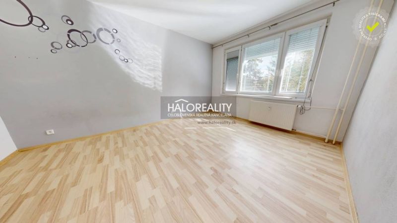 Ein Zimmer mit einem Holzboden, grauen Wänden und großen Fenstern in einer Einzimmerwohnung.