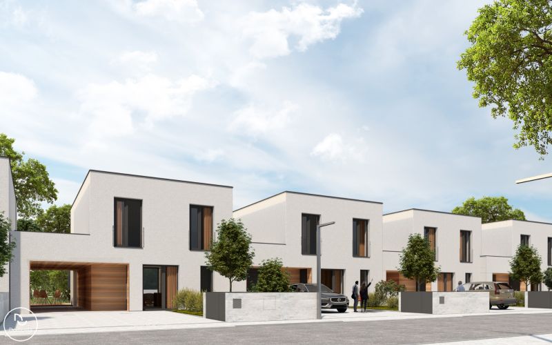 Neue zweistöckige Häuser in der Čulenova-Straße in Skalica, Grundstücke - Wohnen.