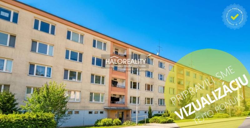 Außenbereich eines Wohnhauses in Zvolen mit der verlockenden Möglichkeit einer 1-Zimmer-Wohnung.