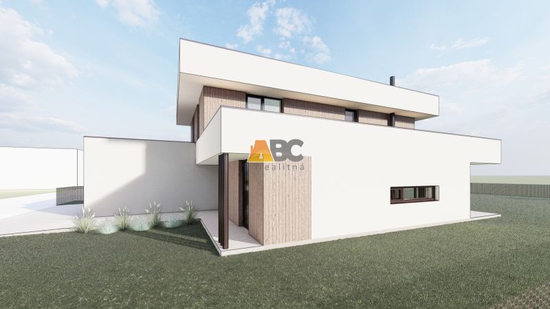 Moderne Architektur mit Holzdekor für Grundstücke - Wohnen in der Stadt Sliač.