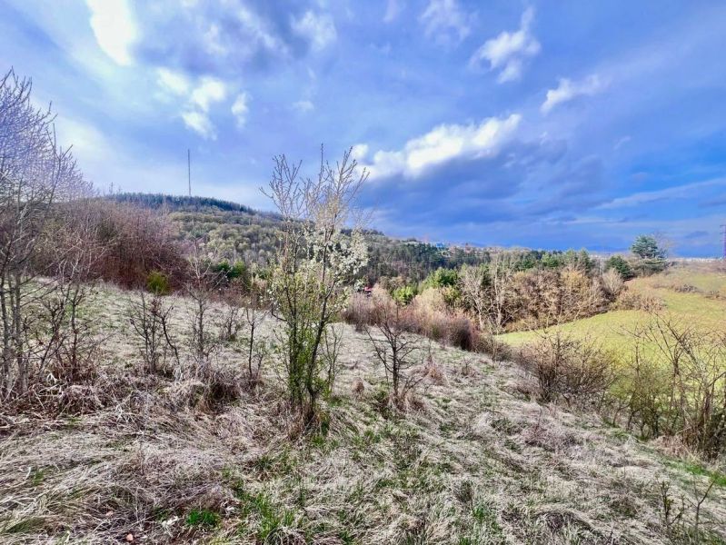 Hügelige Landschaft mit Gras und Sträuchern in der Umgebung von Banská Bystrica, geeignet zum Wohnen.
