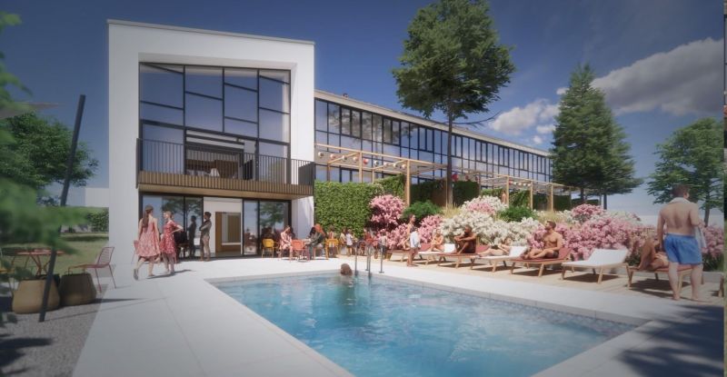 Am Zemplínska Šírava rühmt sich das Erholungsapartment mit Pool und Terrasse eines modernen Designs.