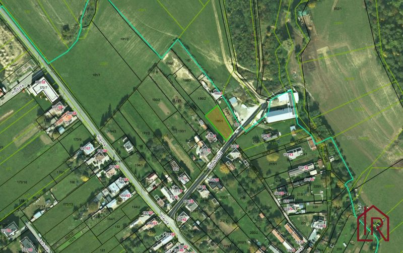 Grundstückskarte in der Dudkovská-Straße in der Gemeinde Svinia, geeignet zum Wohnen.