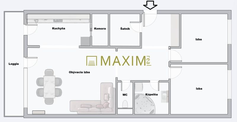 Bratislava - Podunajské Biskupice 3-Zimmer-Wohnung Kaufen reality Bratislava - Podunajské Biskupice
