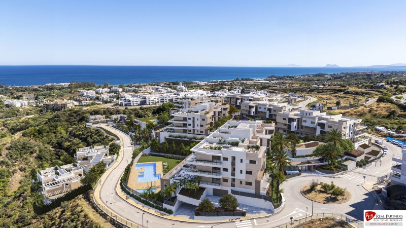 Ferienwohnung in Estepona mit Meerblick und Pool.