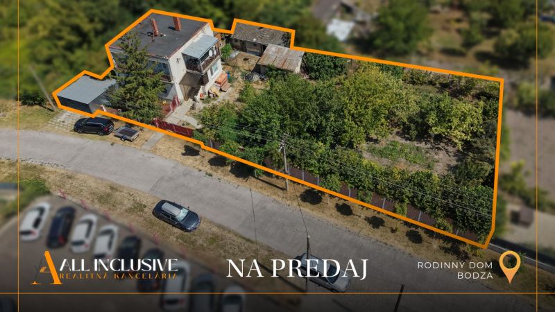 Einfamilienhaus in Bodzi mit geräumigem Garten und Parkplätzen zu verkaufen.