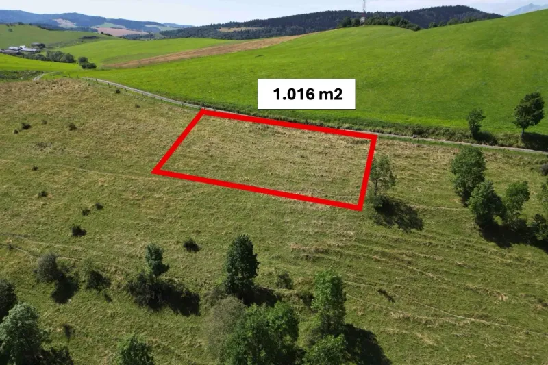 Schöne Naturlage mit einem Grundstück von 1.016 m² in der Nähe von Stará Ľubovňa, besondere Immobilien.