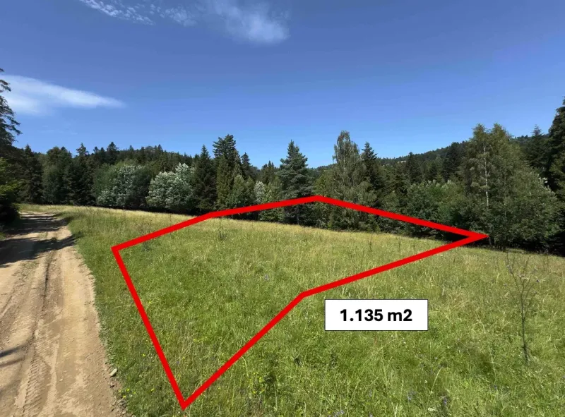 Ein Grundstück mit einer Fläche von 1.135 m² in der Natur bei besonderen Immobilien in Stará Ľubovňa.
