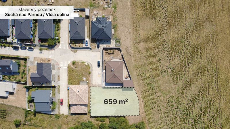 Baugrundstück in Suchá nad Parnou, Vlčia dolina, ideal zum Wohnen.