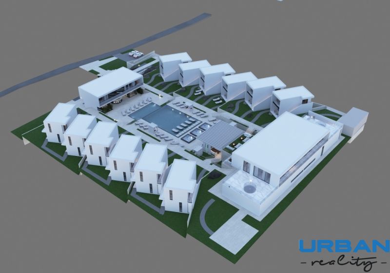 Entwurf für Gewerbegrundstücke in Matemwe, Unguja North East, mit privatem Pool und Villen.