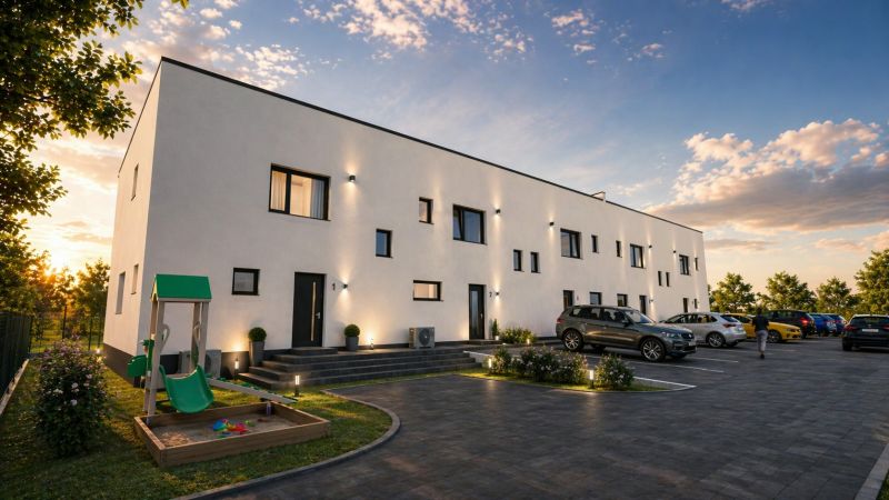 Einfamilienhaus in der Straße Nová Polhora in der Stadt Nová Polhora mit Parkplatz und Kinderspielplatz.