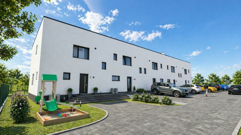 Einfamilienhaus in Nová Polhora in der Straße Nová Polhora mit Parkplatz und Kinderspielplatz.