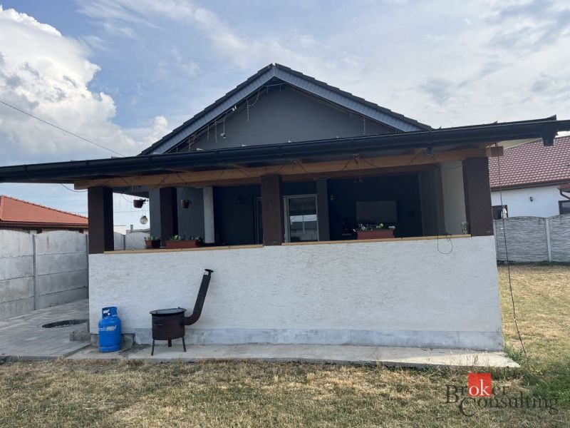 Einfamilienhaus in der SNP-Straße in Čaňa mit Terrasse und Außengrill.