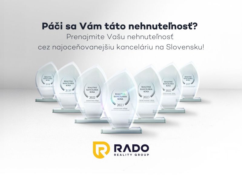 Auszeichnungen der Immobilienagentur RADO Reality Group für die Jahre 2018–2023.