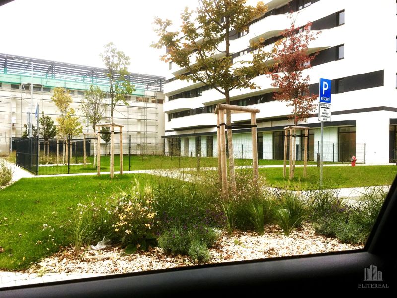 2-Zimmer-Wohnung, Údernícka Straße, Bratislava - Petržalka, Außenbereich, Grünfläche, Parkplatz.