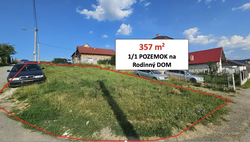 Grünland in Raslavice mit Baugenehmigung für Wohnzwecke.