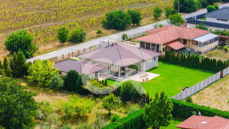 Einfamilienhaus in der Družstevná-Straße in Vráble mit gepflegtem Garten und Umgebung.