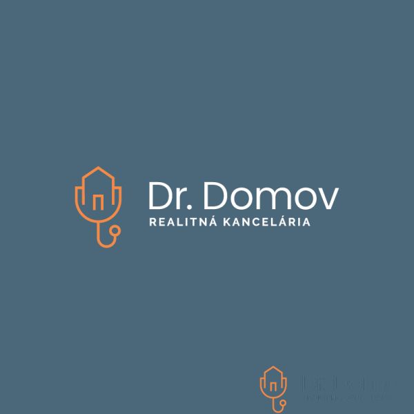 Logo der Immobilienagentur Dr. Domov mit verifiziertem Mitgliedschaft, stilvolles Design.