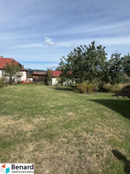 Der Garten vor dem Einfamilienhaus in Plavnica, Rasenfläche und Grün unter dem blauen Himmel.